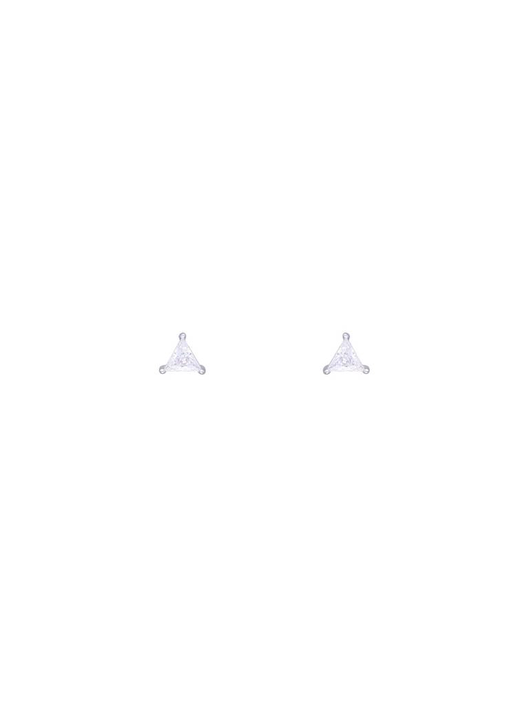 Teeny Triangles Casual Sterling Silver Studs Earrings : ERSD345-S-NA