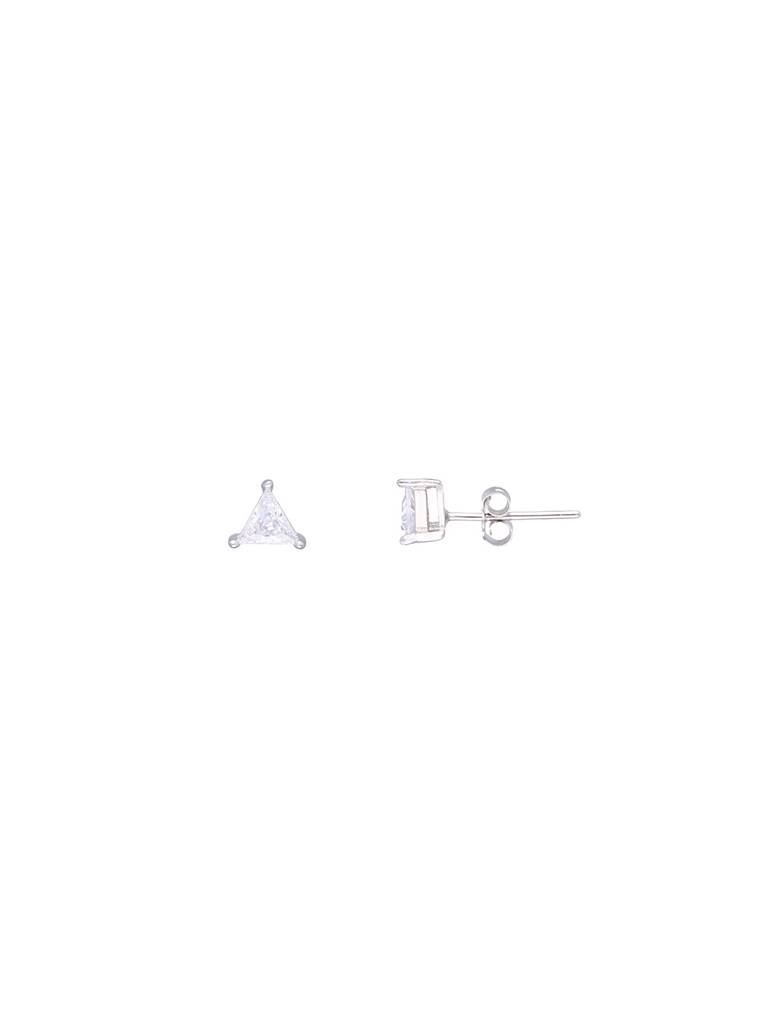 Teeny Triangles Casual Sterling Silver Studs Earrings : ERSD345-S-NA