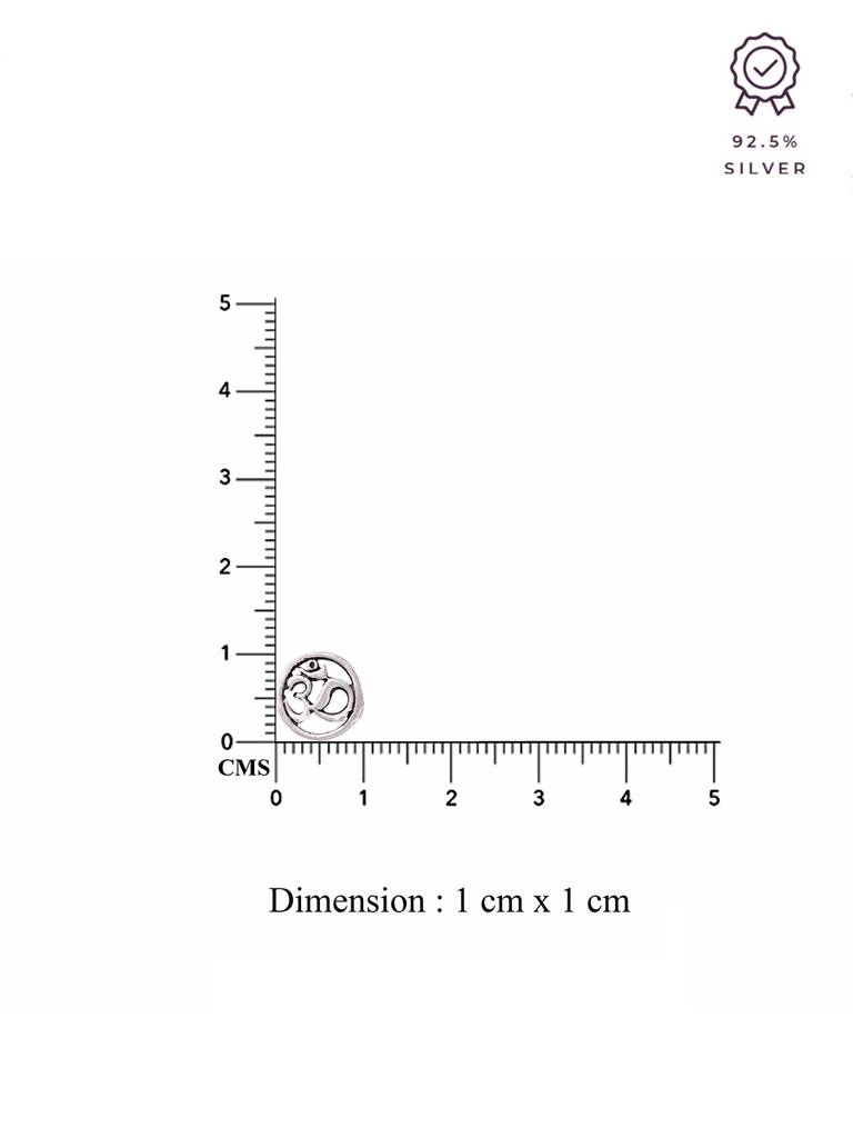 Sterling Oms Casual Silver Studs Earrings : ERSD417-S-NA