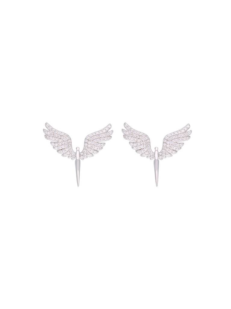Pretty Phoenix Silver Studs Earrings : ERSD431-S-NA