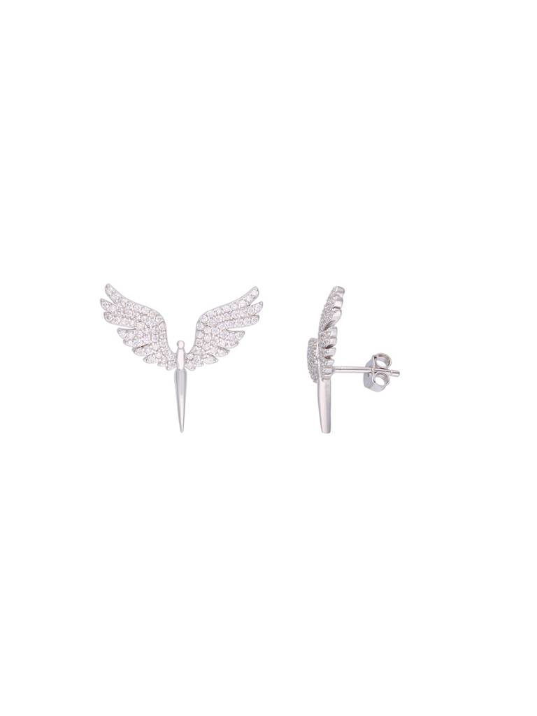 Pretty Phoenix Silver Studs Earrings : ERSD431-S-NA
