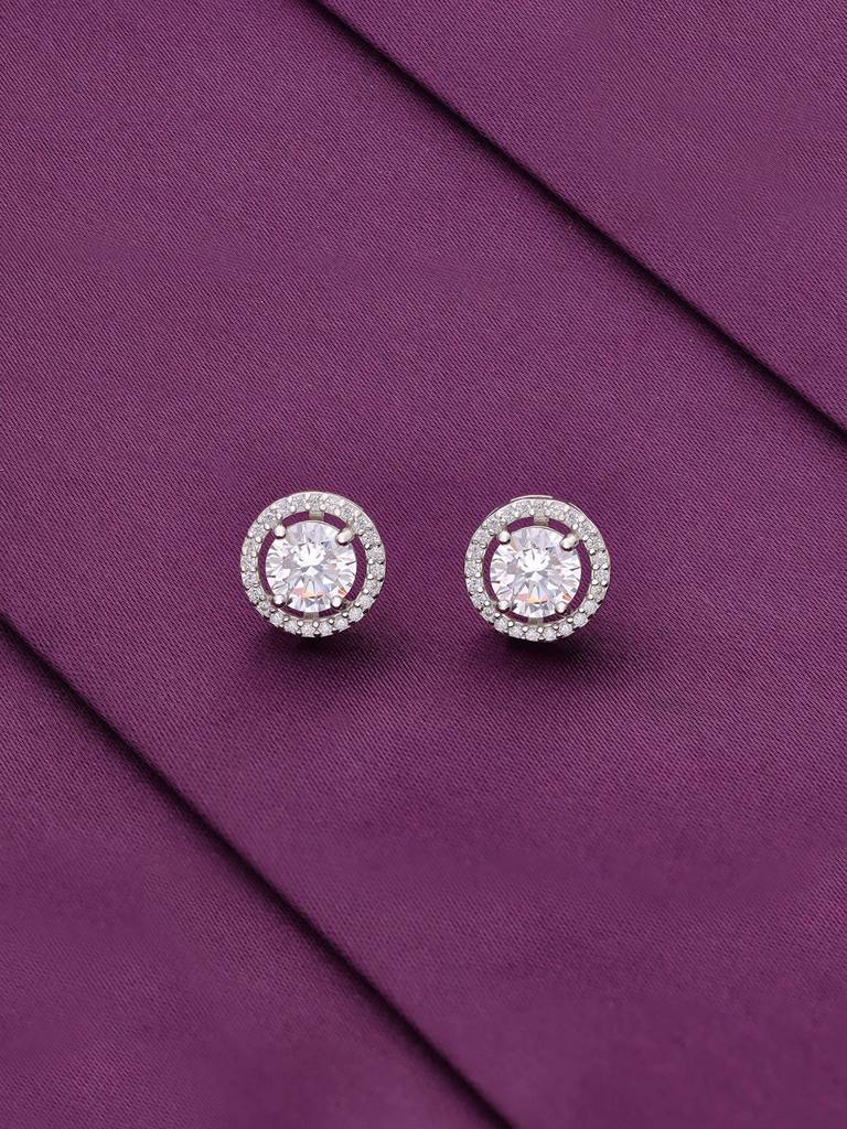Royal Diamante Studs Earrings : ERSD521-S-NA