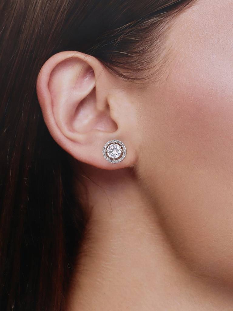 Royal Diamante Studs Earrings : ERSD521-S-NA