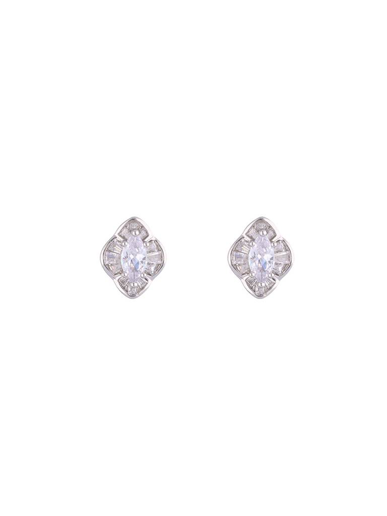 Blissful Silver Studs Earrings : ERSD545-S-NA