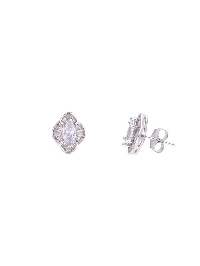 Blissful Silver Studs Earrings : ERSD545-S-NA