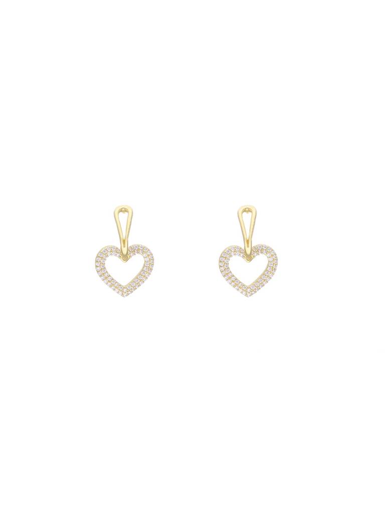 Heavenly Hearts Silver Stud Earrings : ERSD579-G-NA