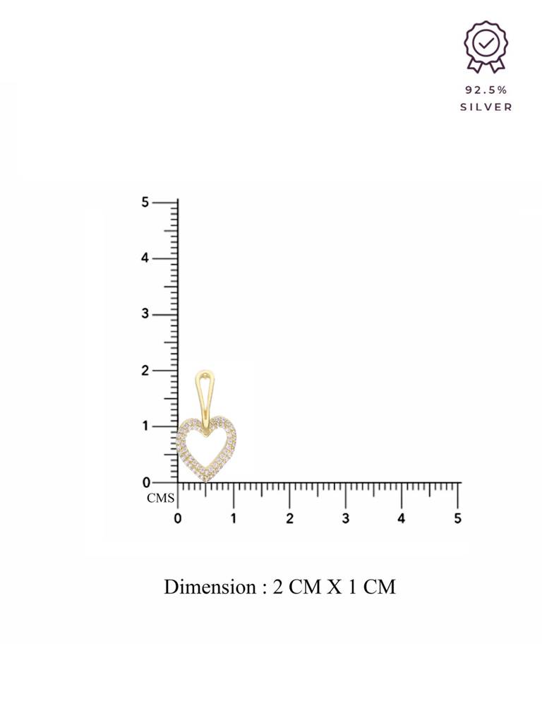 Heavenly Hearts Silver Stud Earrings : ERSD579-G-NA