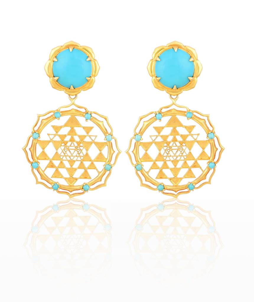 Shri Yantra Earrings : ER_503_24