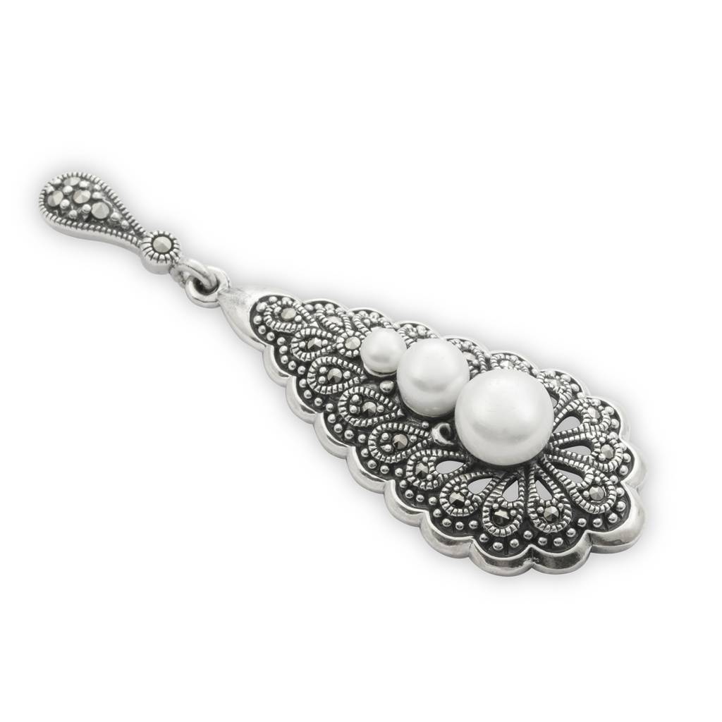 Silver Labyrinth Danglers