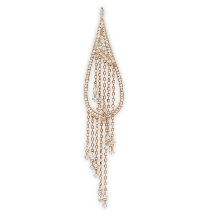 Rose Gold Dainty Cascade Dangling Earrings
