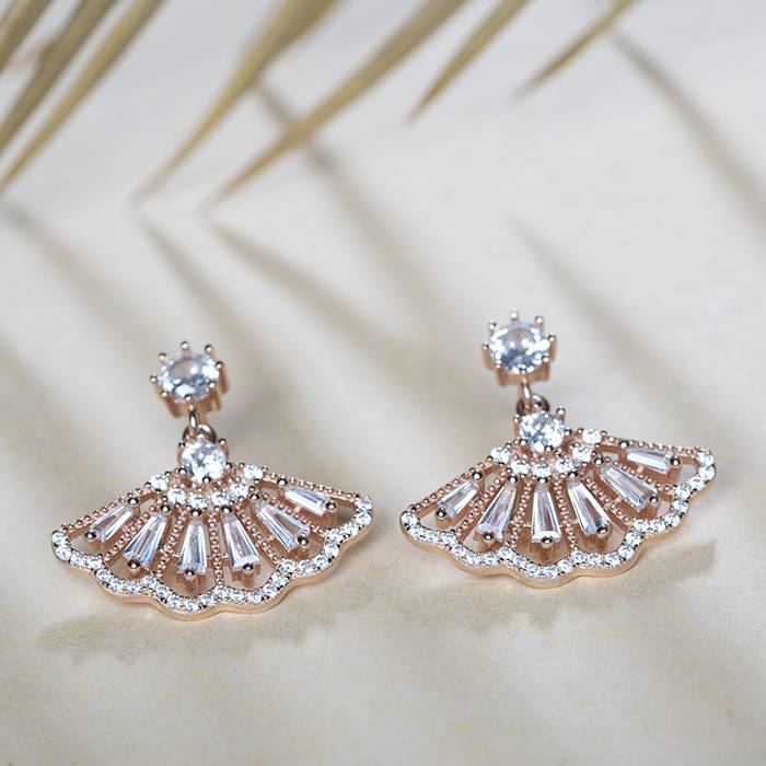 Seaside Sparkle Rosegold Earrings