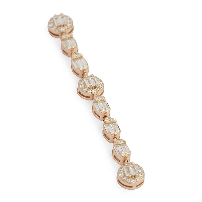 Rose Gold Elegant Cz Dangler