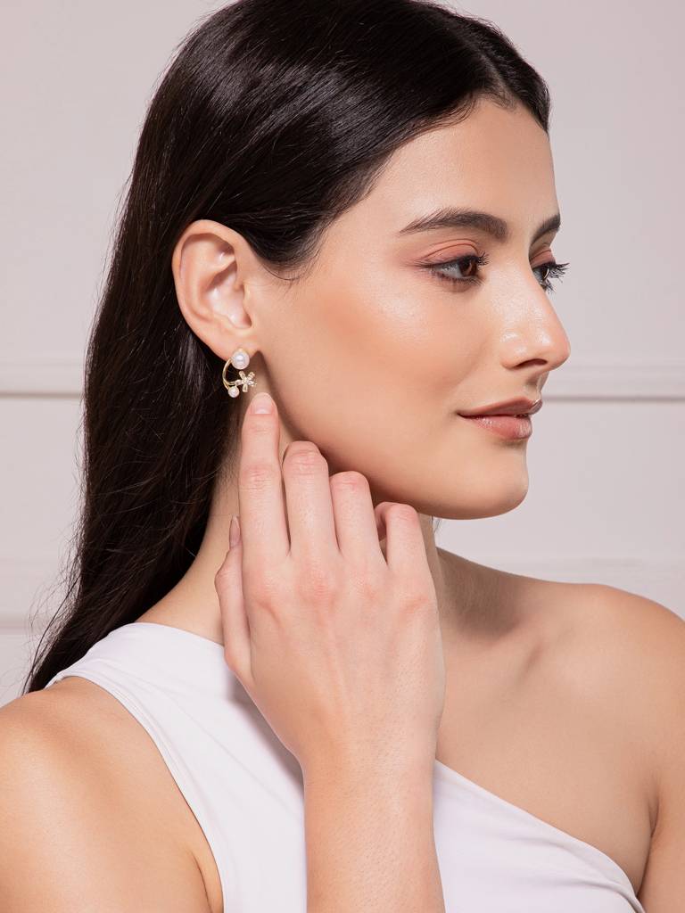 Petal Poise Earrings For Women & Girls : ES12235