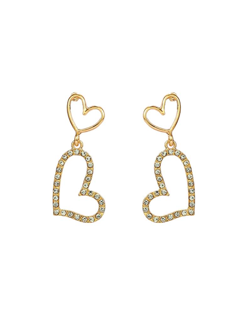 Valentines Day Charming Heart Earrings For Women & Girls : ES14356-G