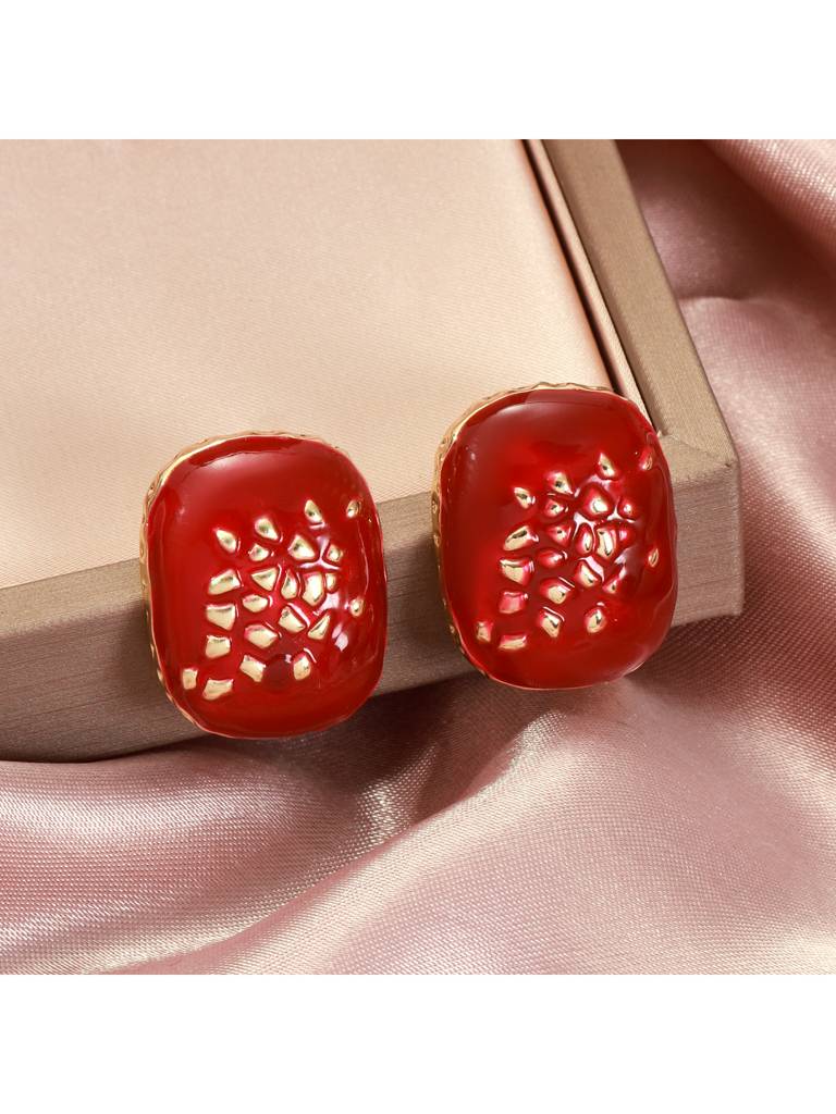 Valentines Day Scarlet Grace Earrings For Women & Girls : ES14380-G-RED