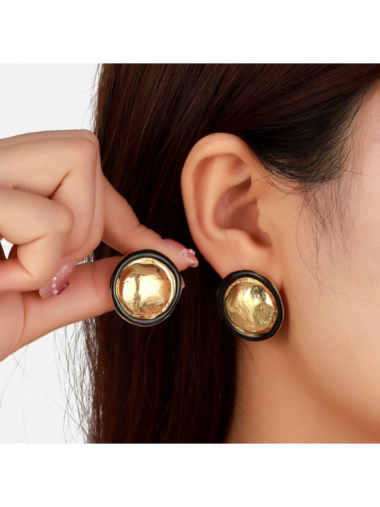 Radiant Majesty Earrings For Women & Girls Jewellery Accessories : ES14427-G-BLK