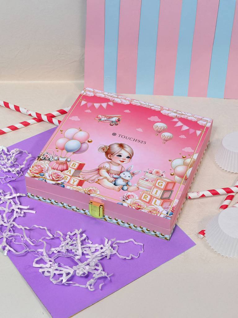 999 Silver Musical Baby Girl Coin Box (5 Coins) : ES15
