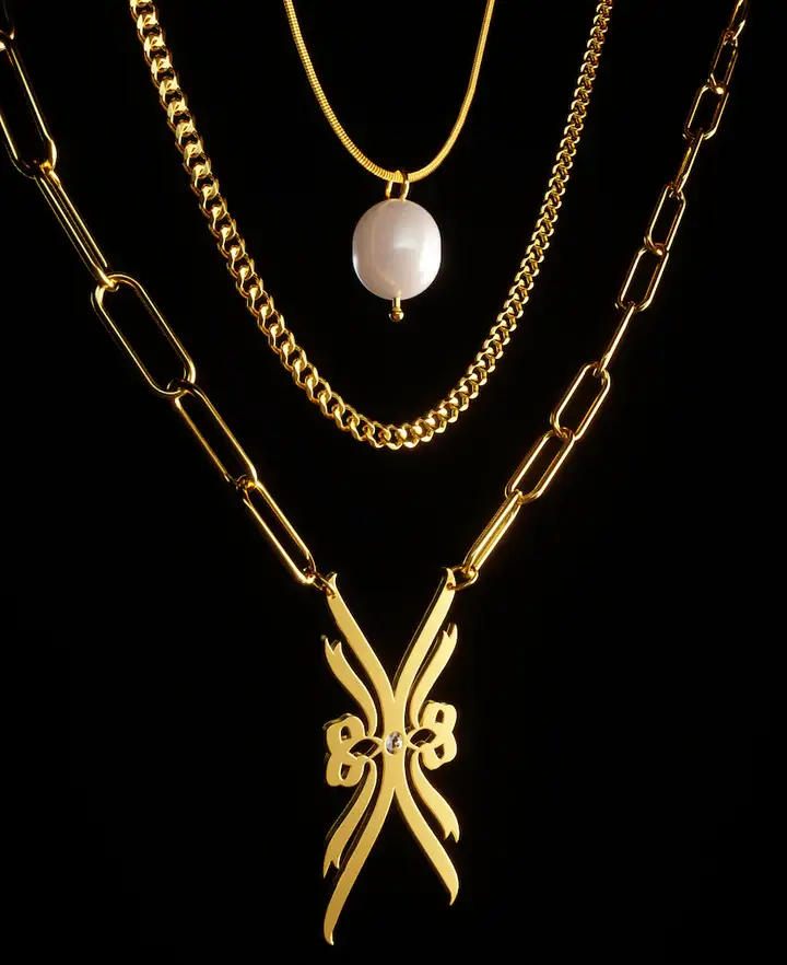 Layered Necklace : ETCH019