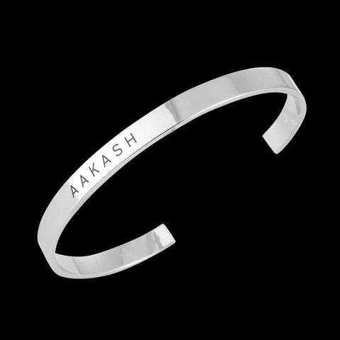 Personalised Silver Kada : ETCH043