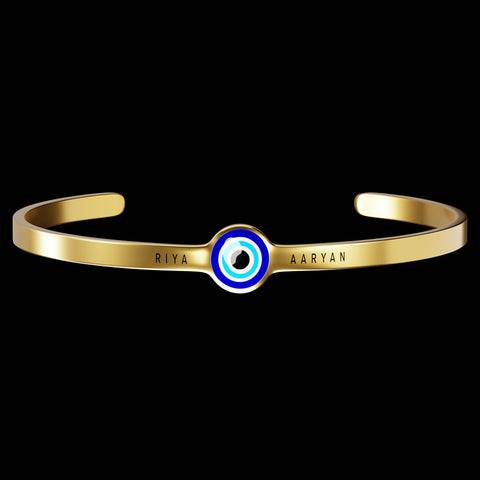 Personalised Evil Eye Bracelet : ETCH046