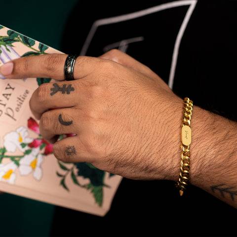 Personalised Cuban Bracelet : ETCH050