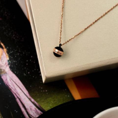 Personalised Orb Pendant : ETCH075