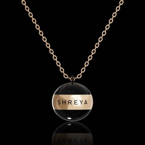 Personalised Orb Pendant : ETCH075