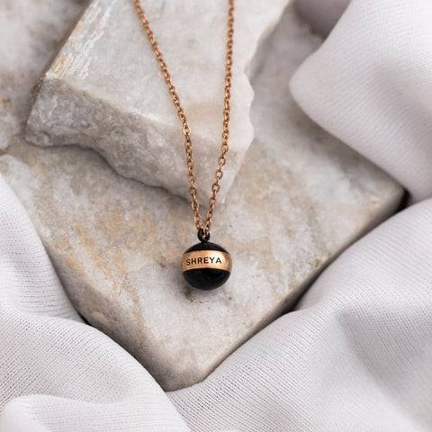 Personalised Orb Pendant : ETCH075