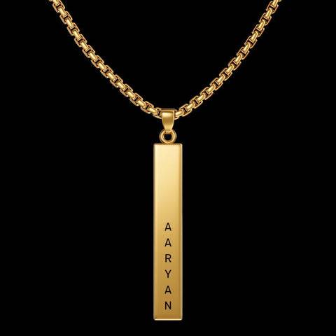 Personalised Cuboid Locket For Men : ETCH080