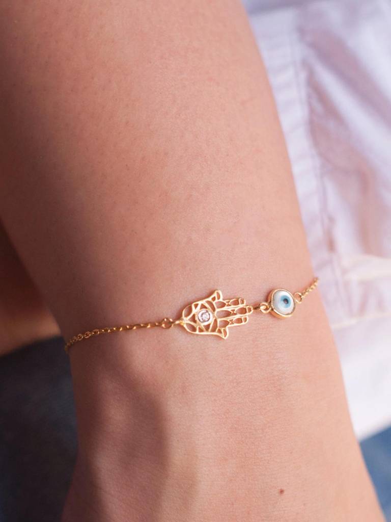 Stac Filigree Hamsa Hand Bracelet