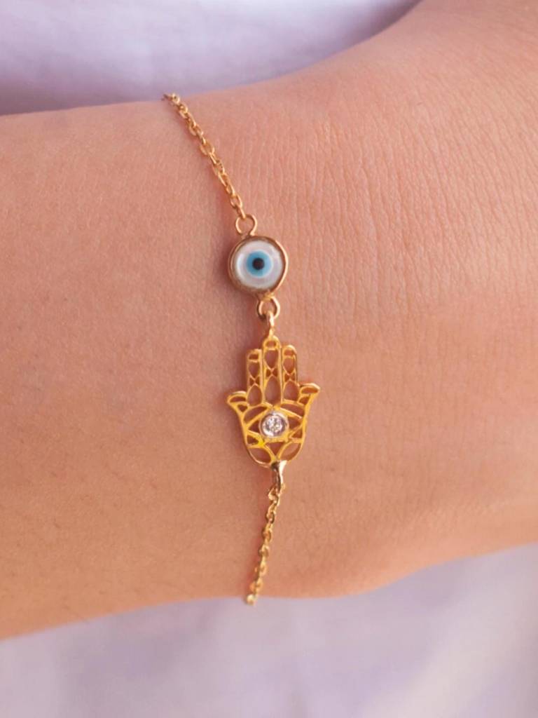 Stac Filigree Hamsa Hand Bracelet