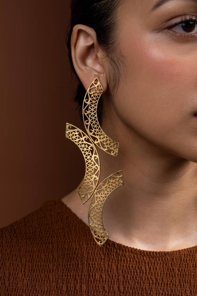 Kalchakra Lattice Earrings : KA01