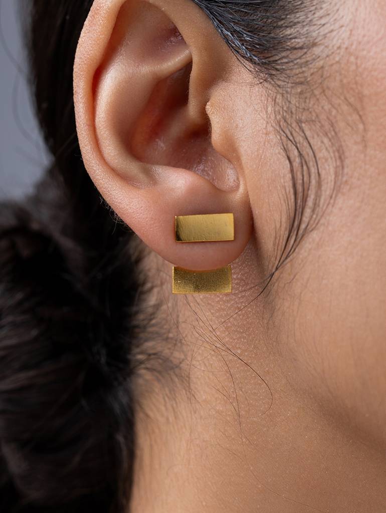 Biscuit Drop Earrings : MINI07