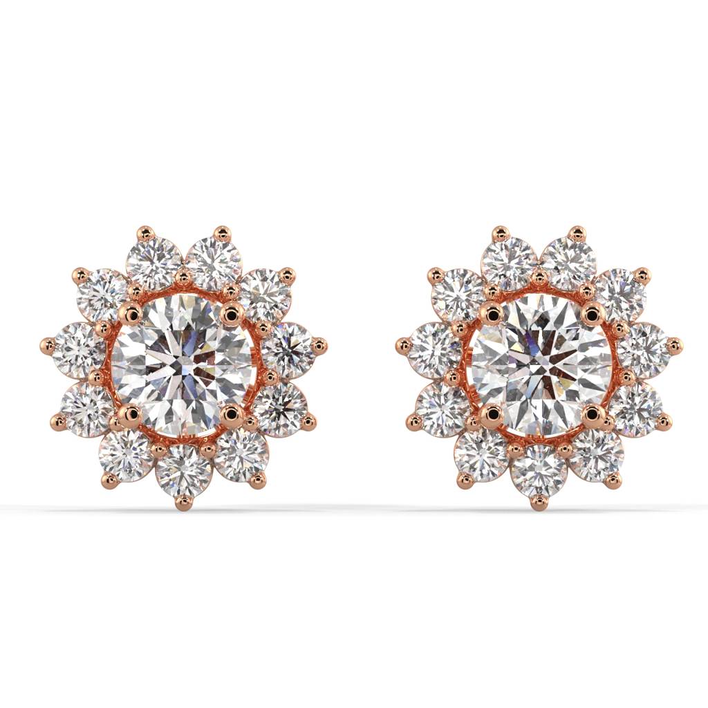 Starburst Diamond Jacket Earrings : SLVR-EYG-09