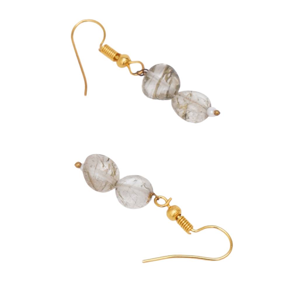 Flourite Stone Earrings : RRKDEC22-2