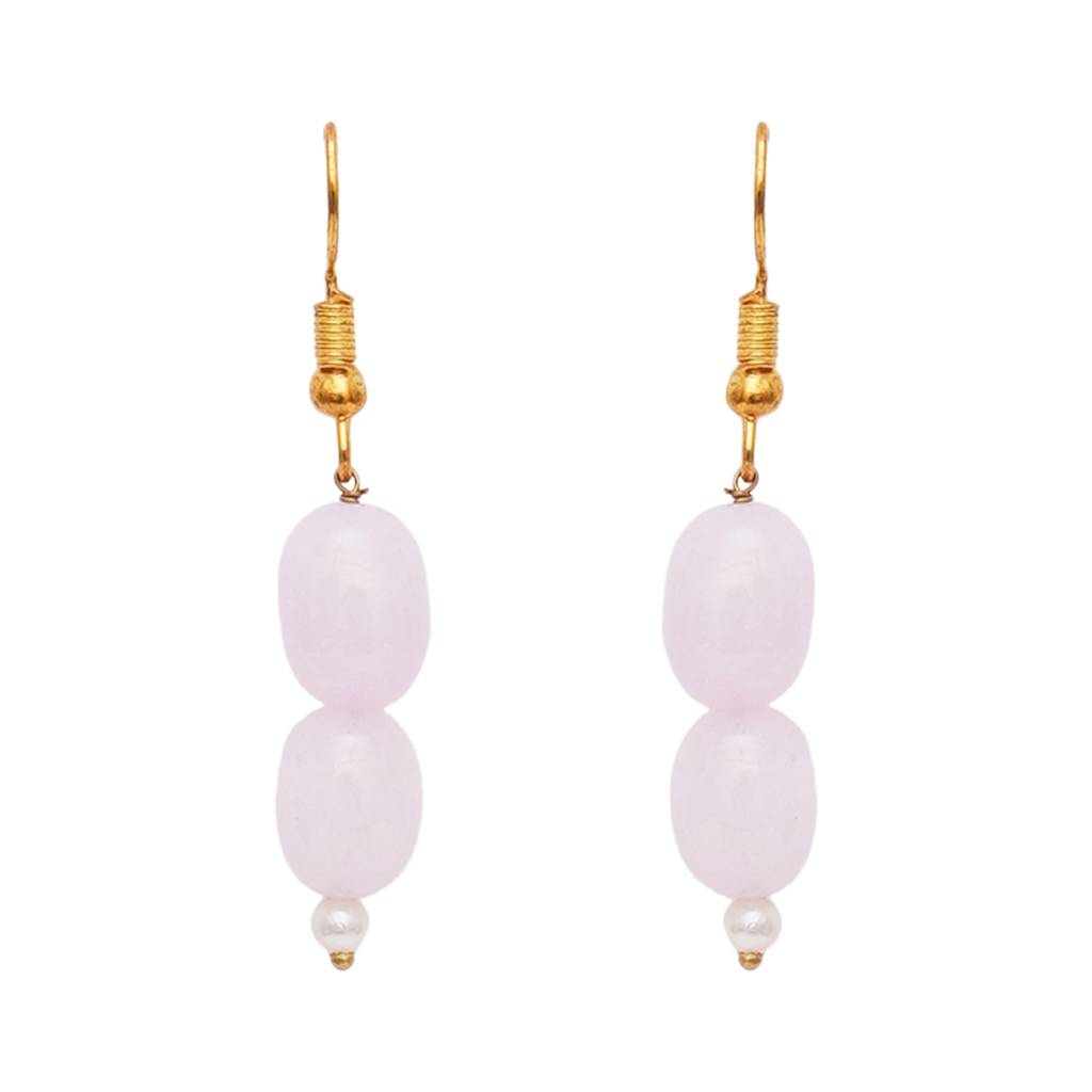 Pink Stone Earrings : RRKDEC22-10