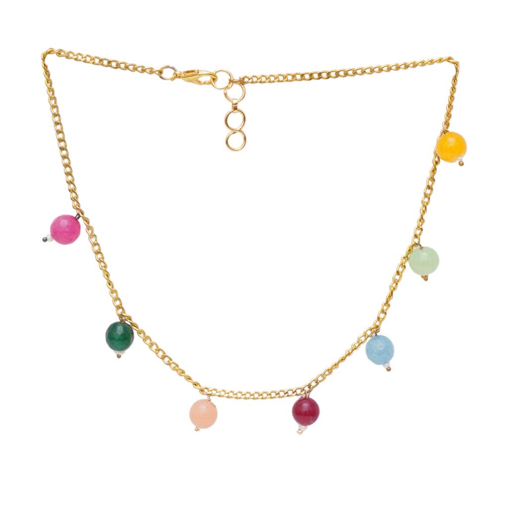 Multi Stone Necklace : RRKDEC22-76