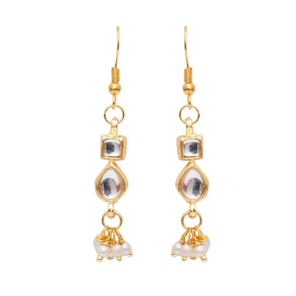 Long Kundan Earrings : RRKDEC22-15