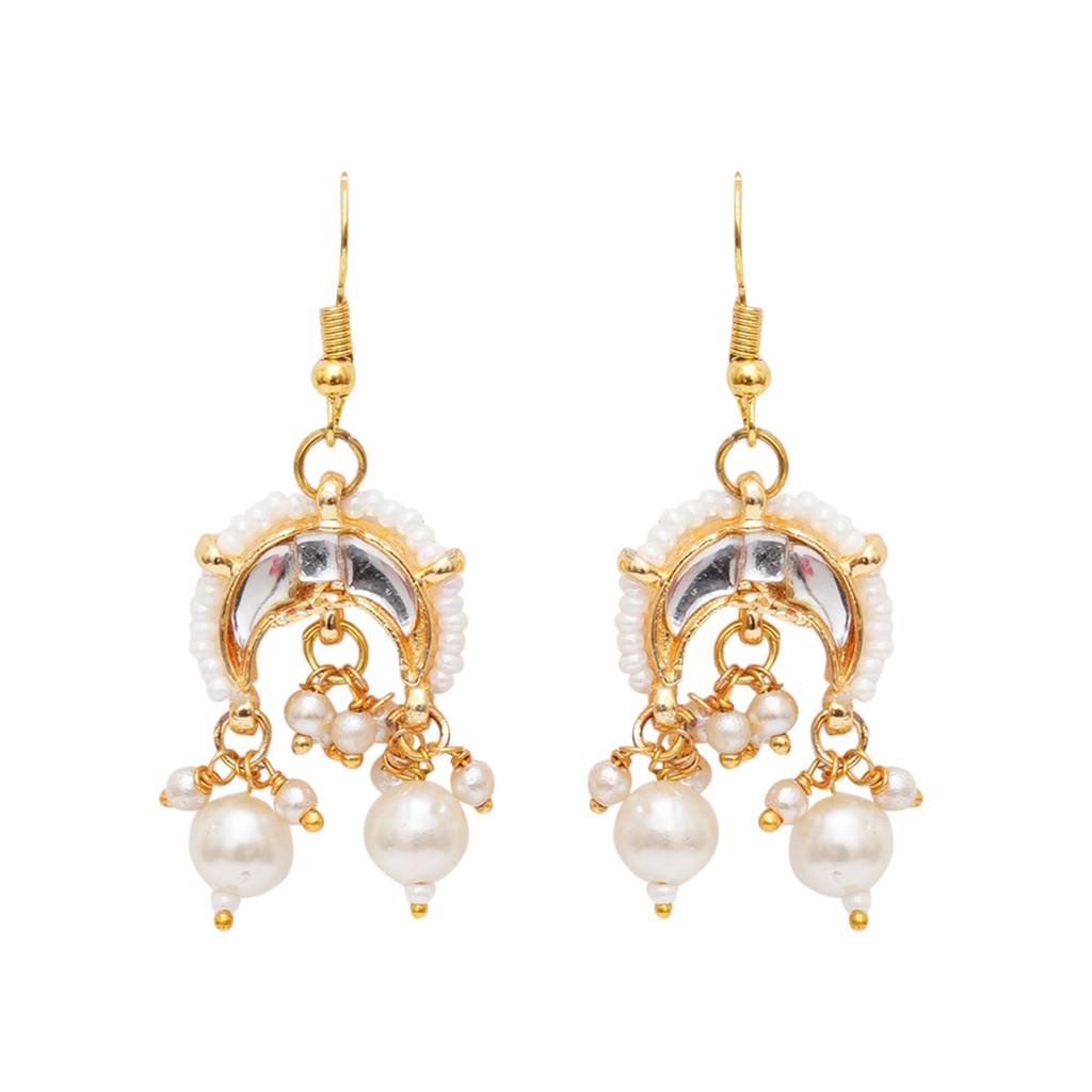 Pearl & Kundan Earrings : RRKDEC22-11