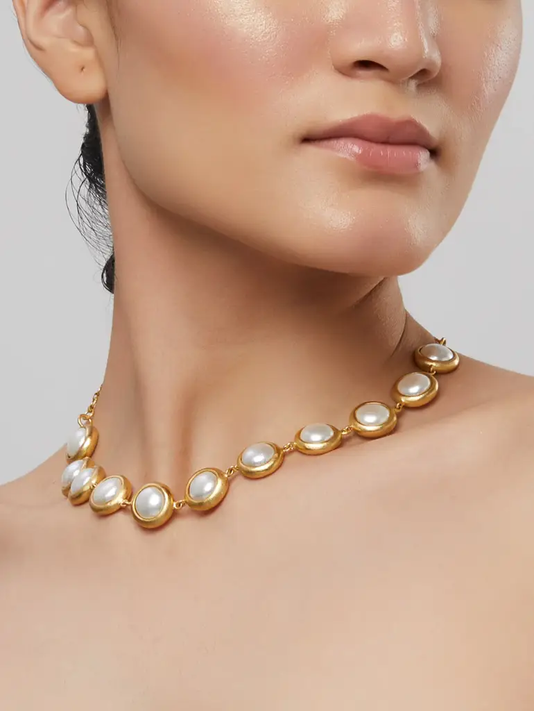 Baroque Pearl Choker : K74-N