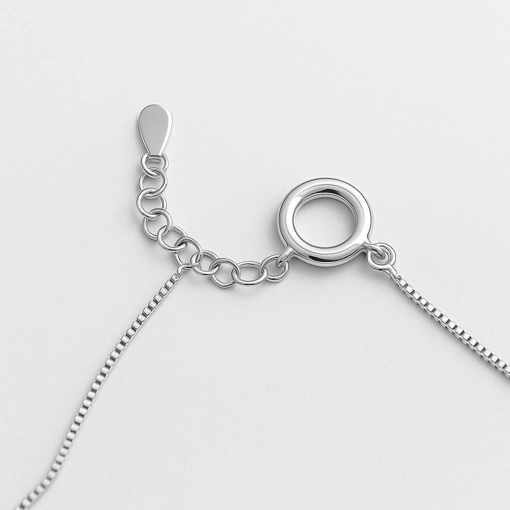 925 Pure Silver Badminton Chain Pendant : CP1096