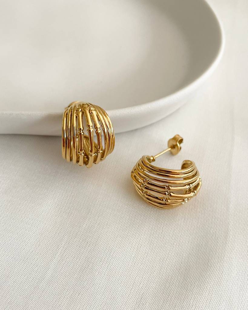 18K Gold Plated Donna Earrings : E71