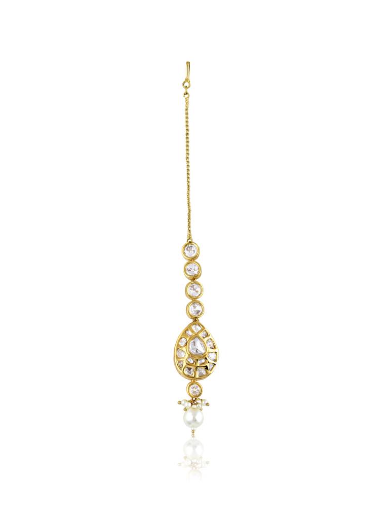 Meira Kundan Sleek Maang Teeka : FAE22