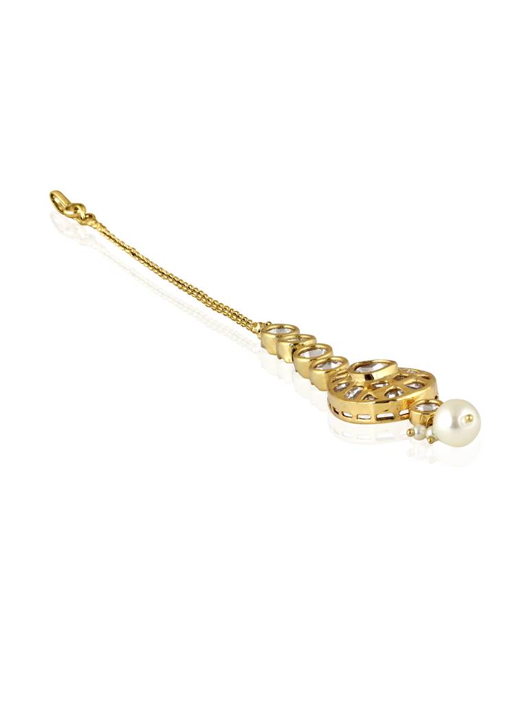 Meira Kundan Sleek Maang Teeka : FAE22