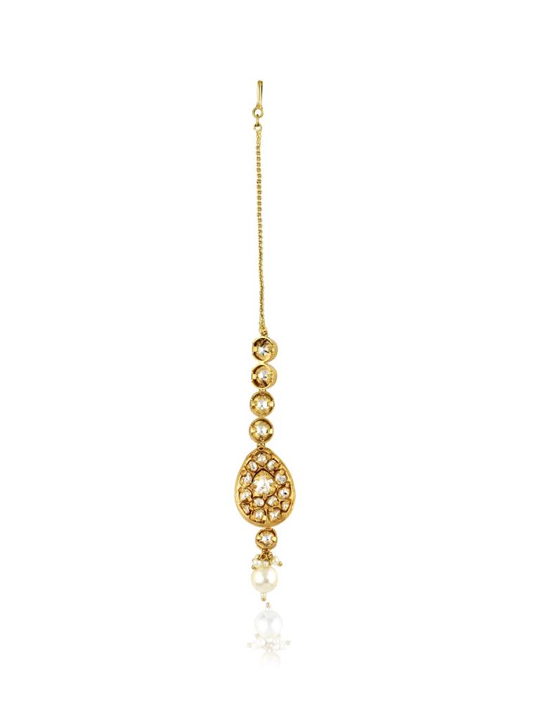 Meira Kundan Sleek Maang Teeka : FAE22