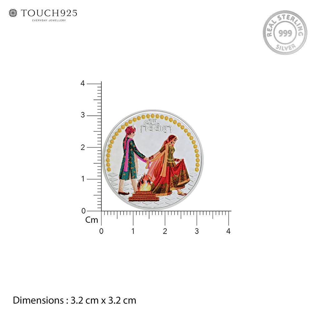 Pure 999 Silver 10G Shubh Vivah Coin : FC81