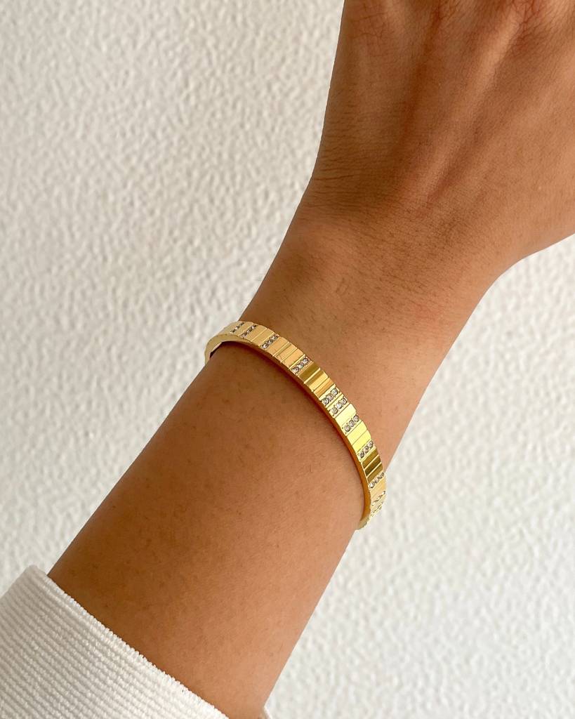 18K Gold Plated Tessa Cuff Bracelet : B57