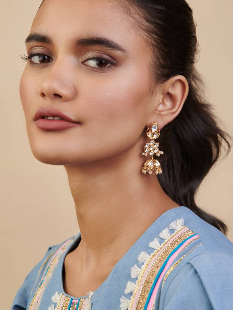 Meira Petit Kundan Jhumkis : FEE232