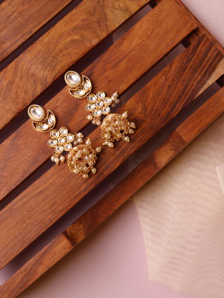 Meira Petit Kundan Jhumkis : FEE232