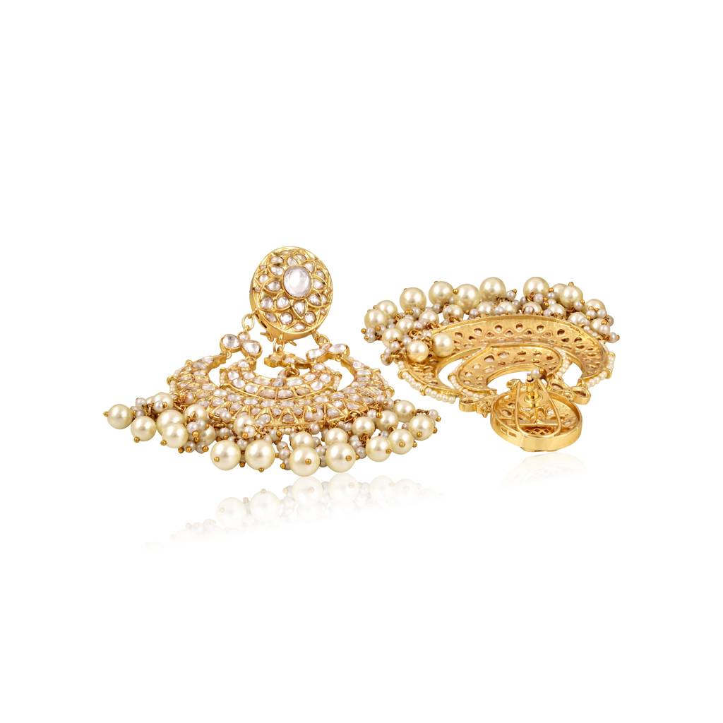 Meira Opulent Kundan Chaandbalis : FEE250